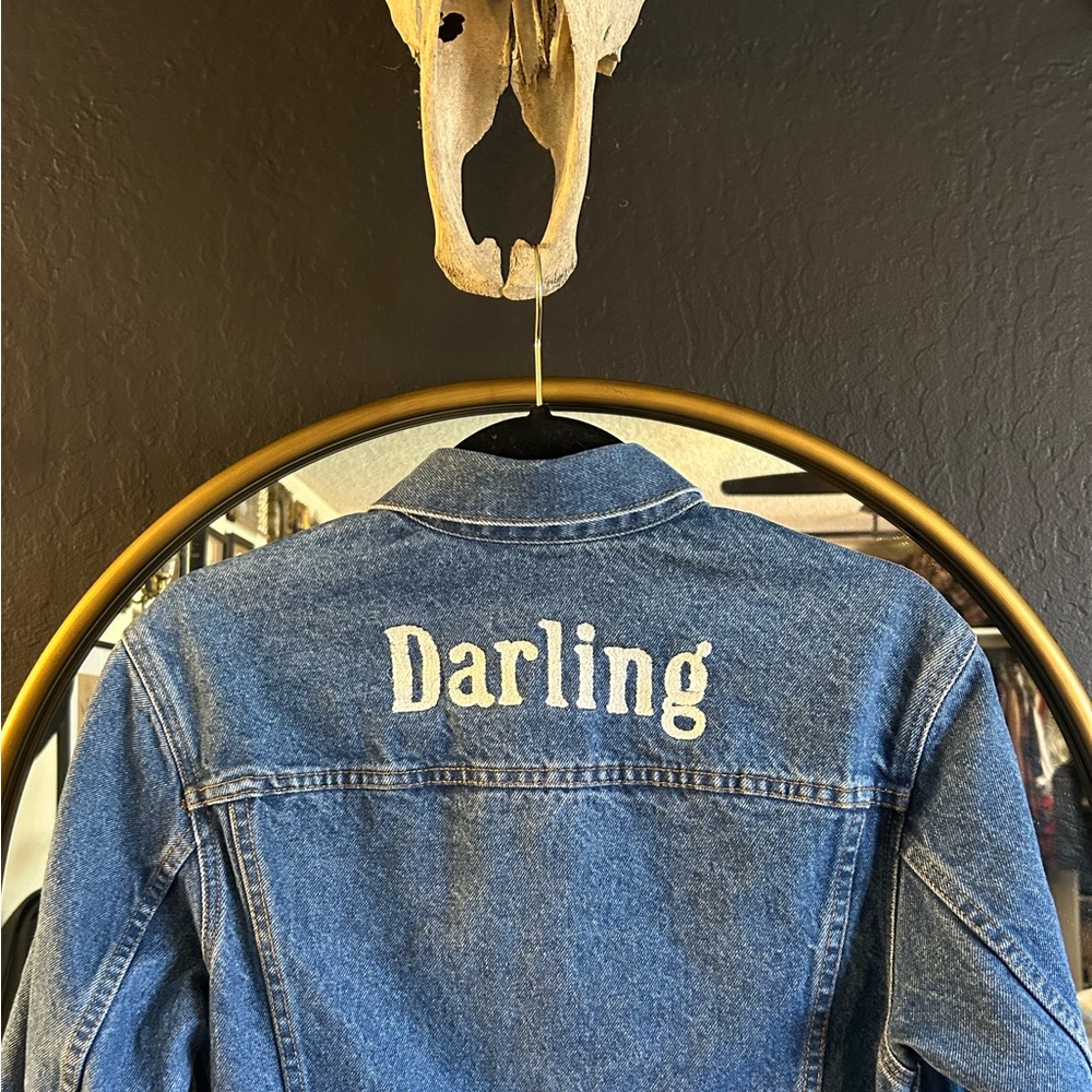 Embroidered denim jacket